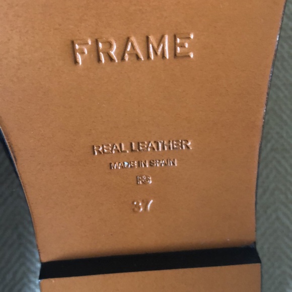 FRAME LeHewitt Leather Slide Sandal (Size 6.5) NWT - Picture 11 of 14